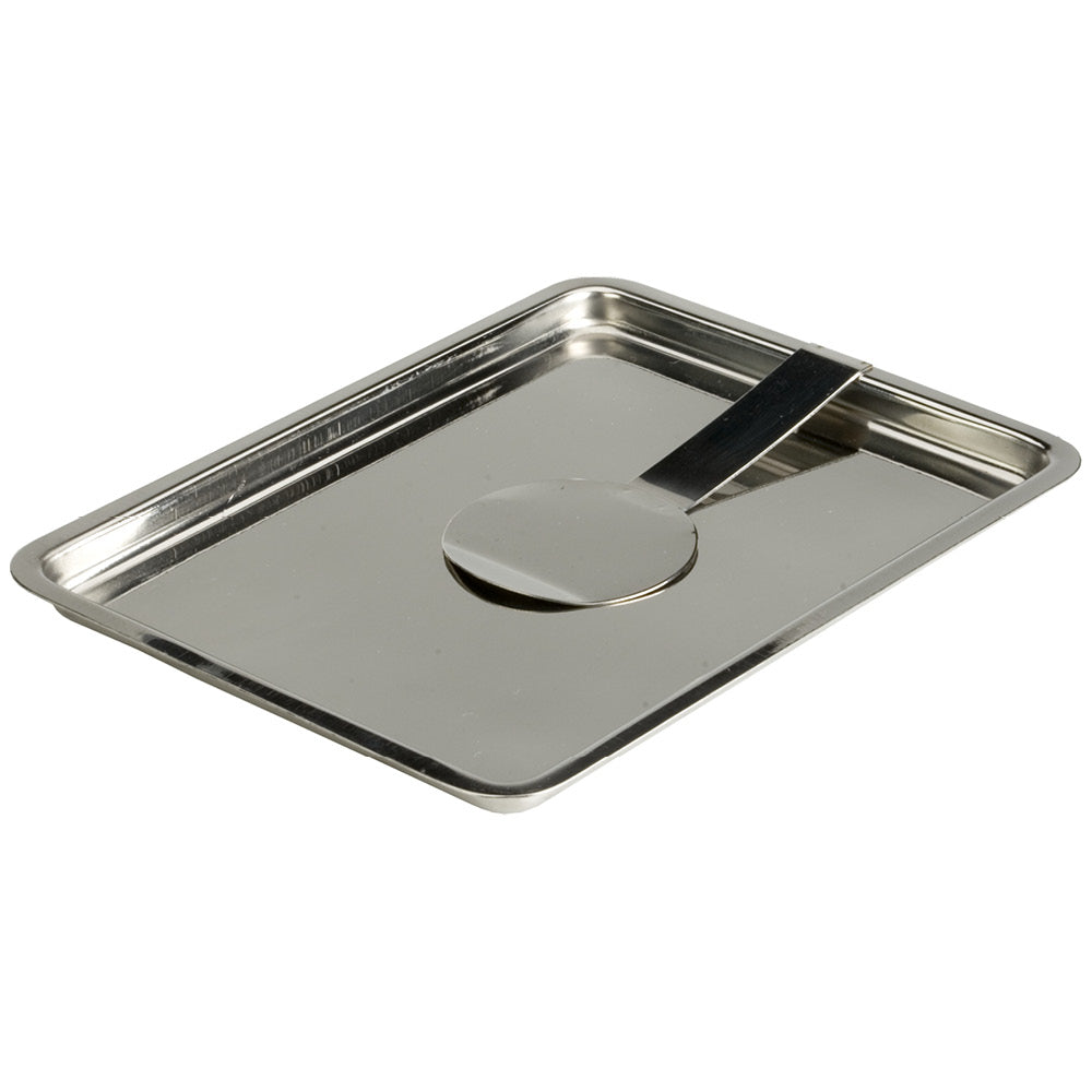 Bandejita para cambio con pinza 13 x 18 inox