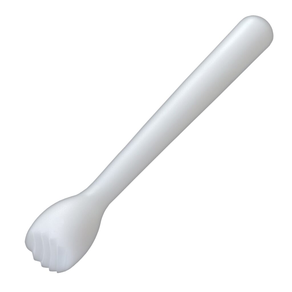 Mortero blanco muescas
