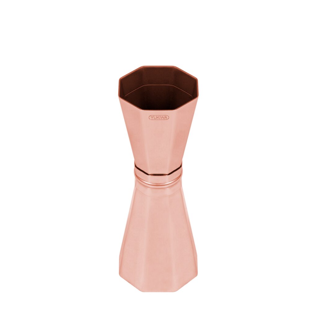 Yukiwa Medidor 45/33ml Octágono Dorado Rosa