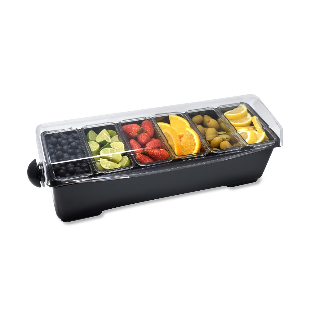 Portaingredientes  x 6 Premium Negro