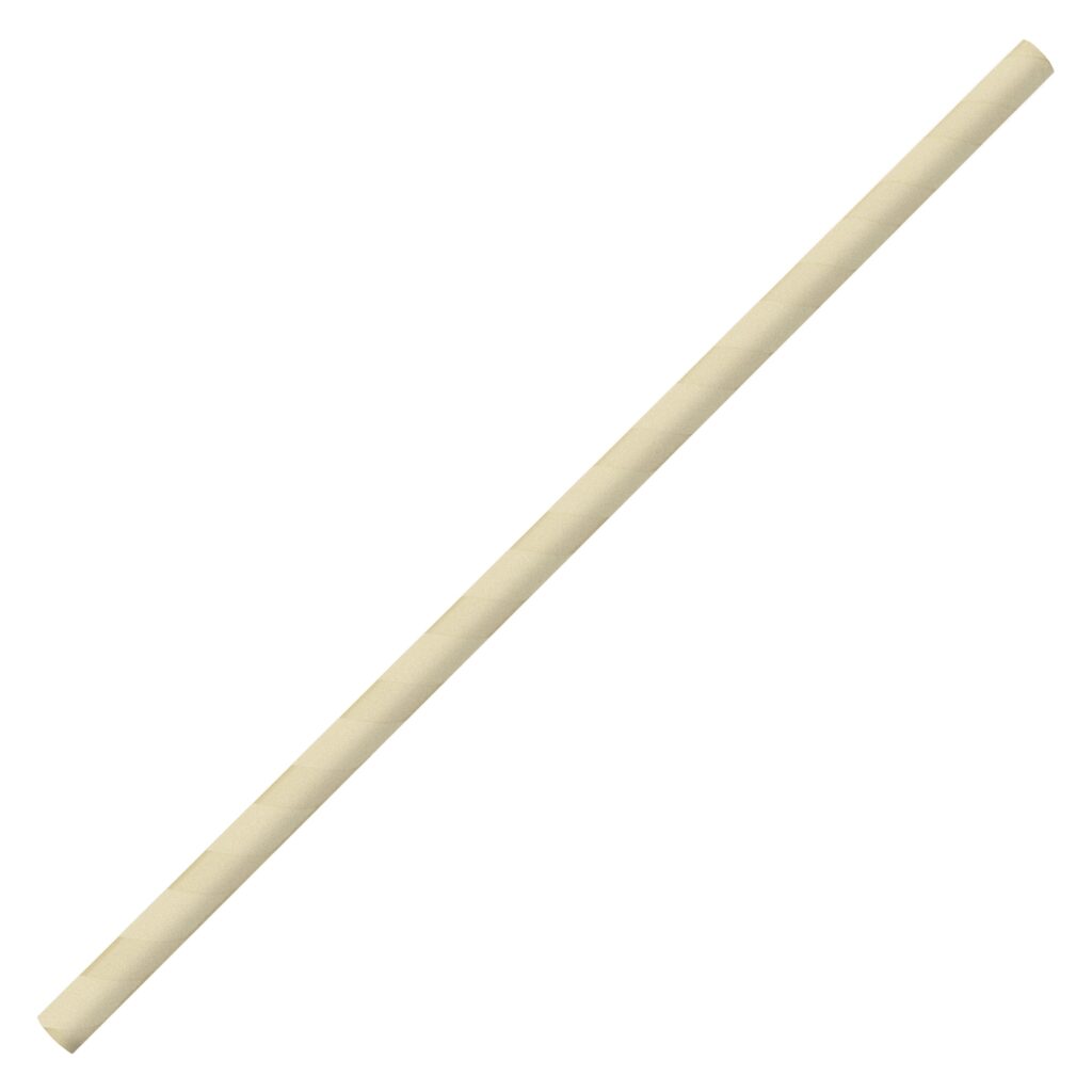 Pajita 6x210mm Bambu Beige (250u)