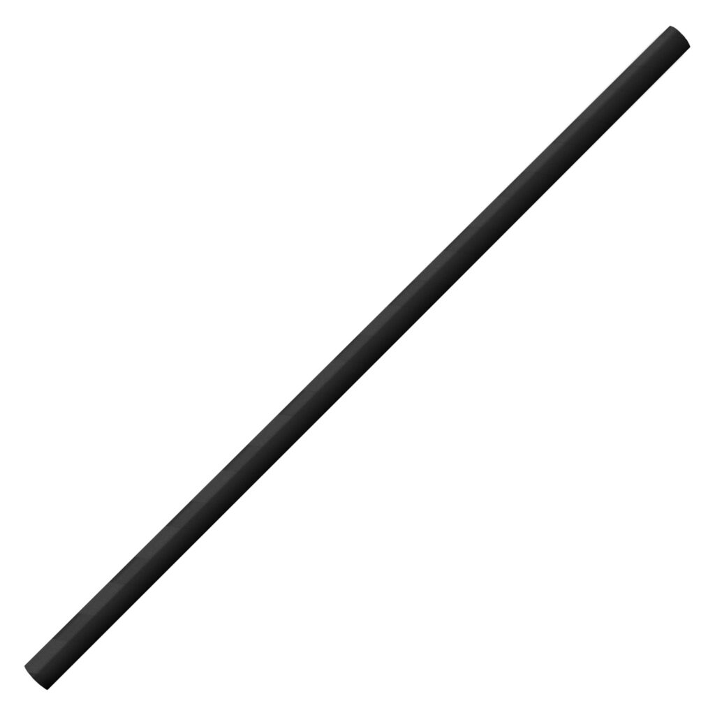 Pajita 8x250mm Papel Negra 250u