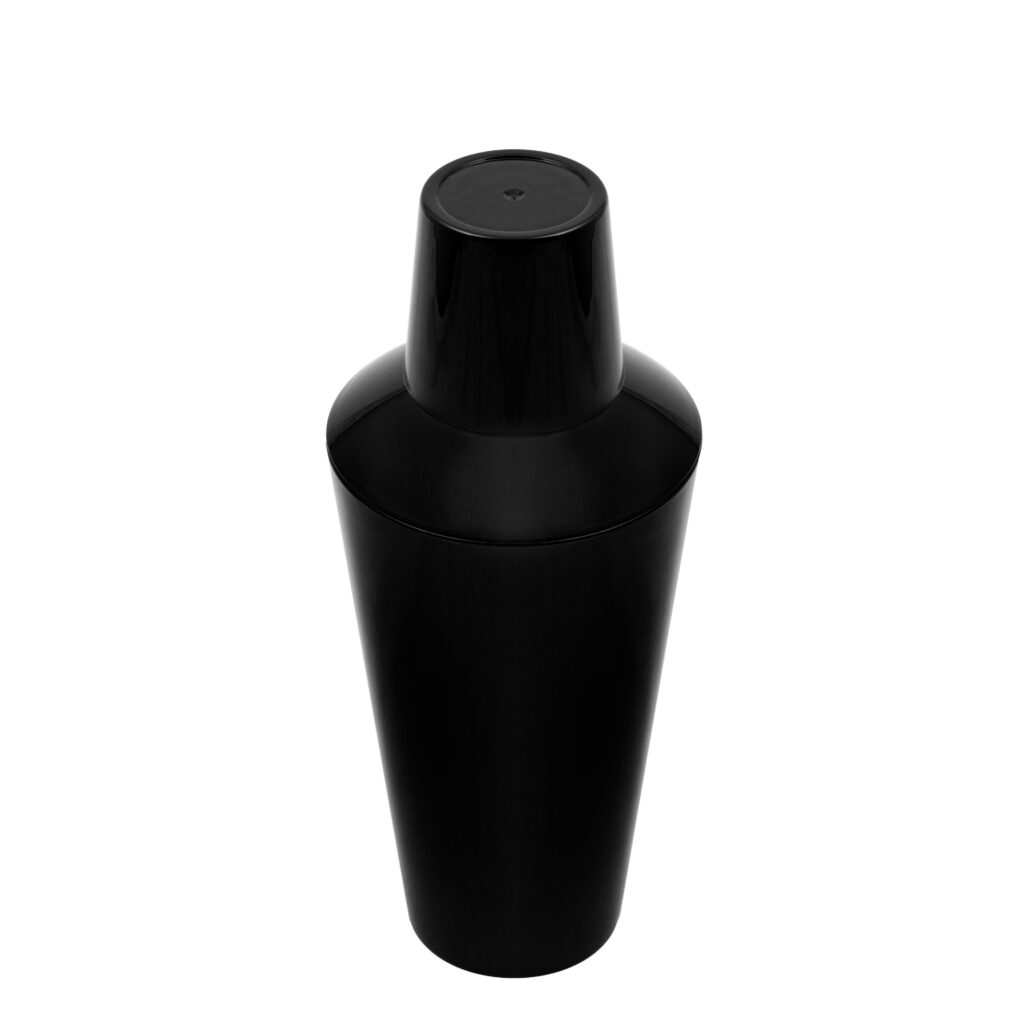 Coctelera 3pzs 740ml Plástico negro