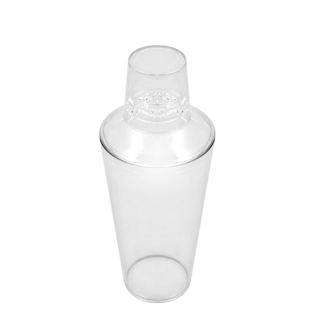 Coctelera 3pzs 740ml Plástico transparente