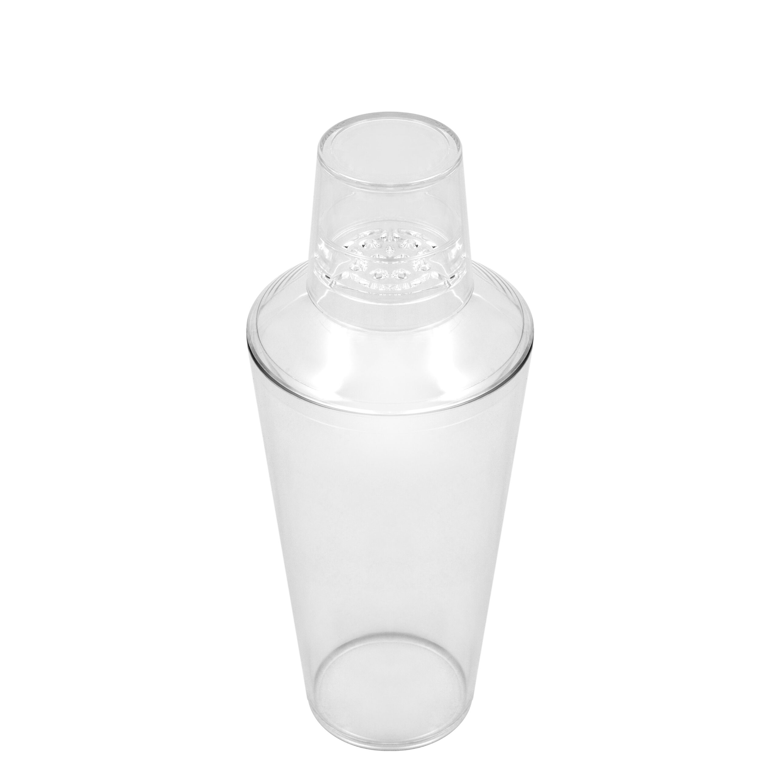 Coctelera 3pzs 740ml Plástico transparente