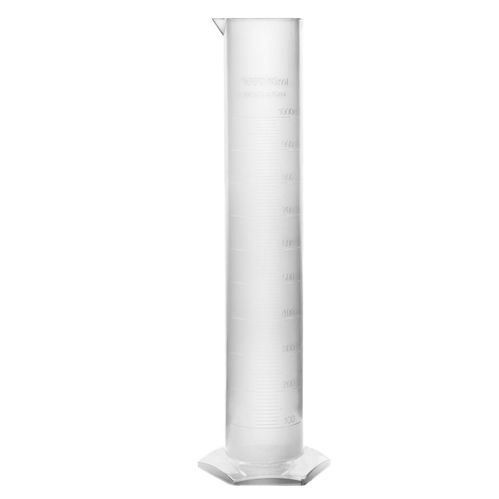 Probeta plástico escala 1000 ml