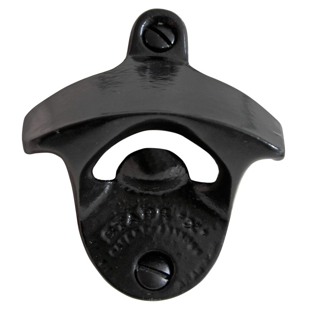 Abridor Quitachapas de pared Negro