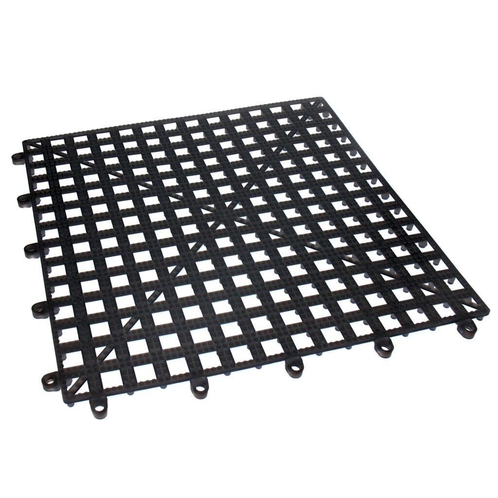 Alfombrilla Dri-Dek 30'5x30'5x1cm negra