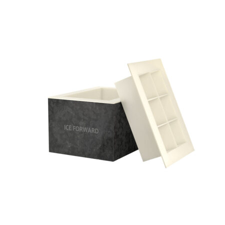 Molde Hielo Transparente Cubo 6cb