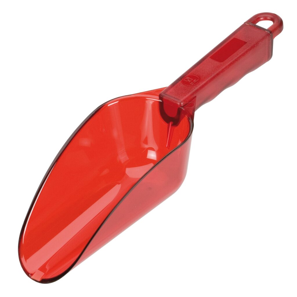 Pala hielo policarbonato 350ml Roja