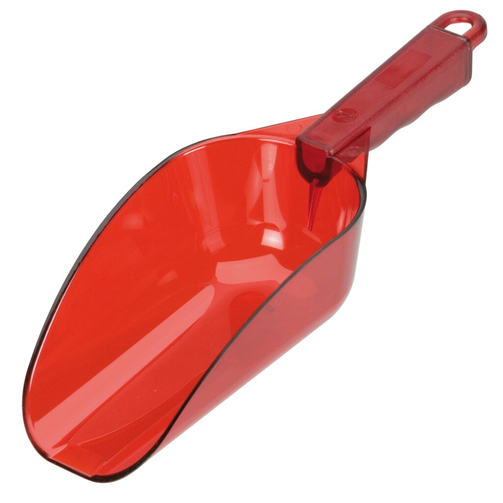 Pala hielo policarbonato 700ml Roja