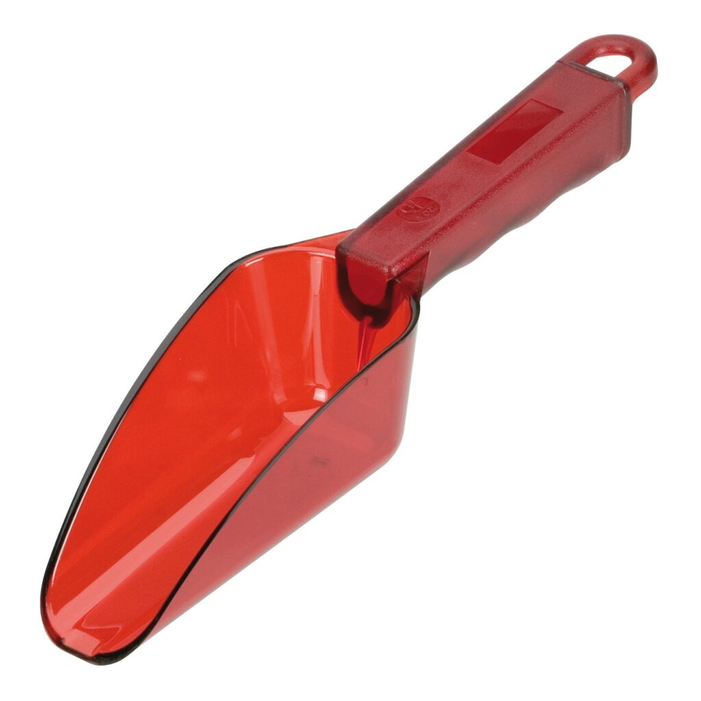 Pala hielo policarbonato 180ml Roja