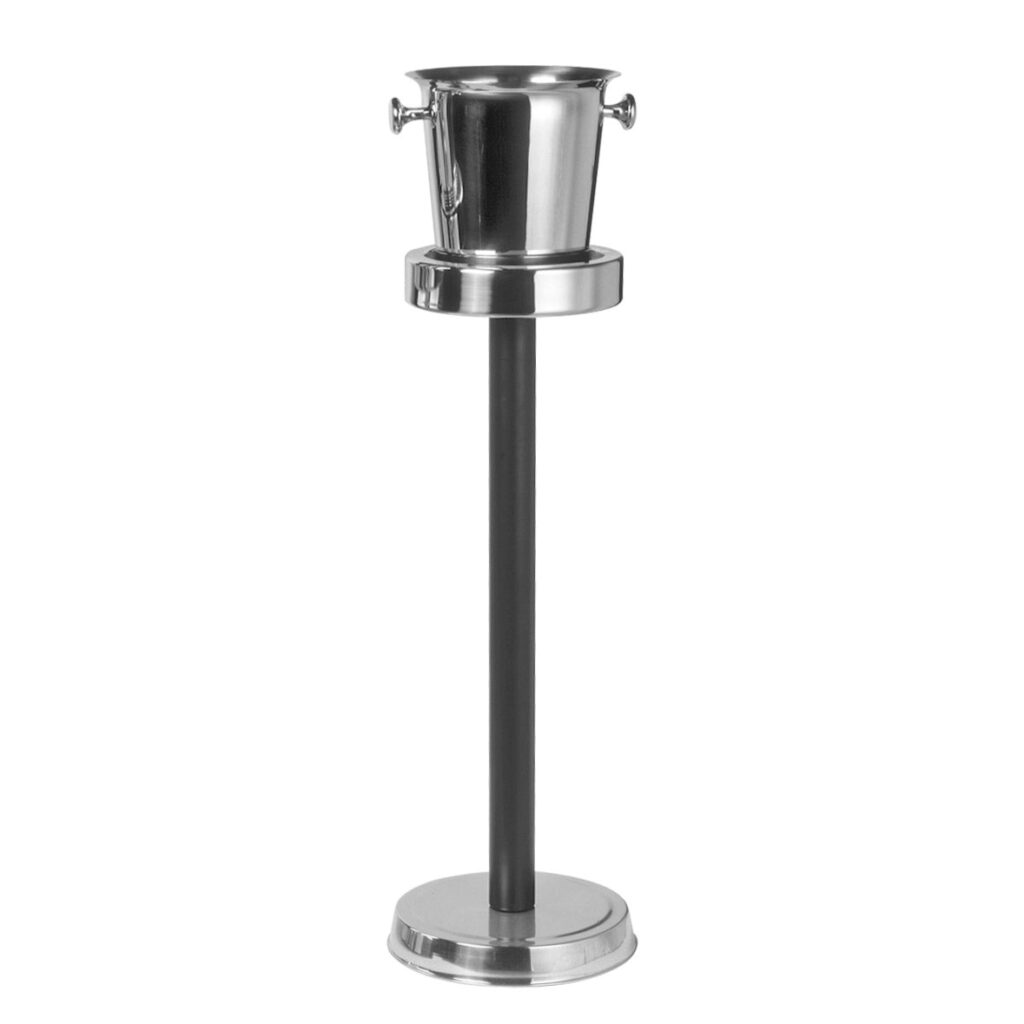 Soperte Cubitera Plano 68cm Pie Negro