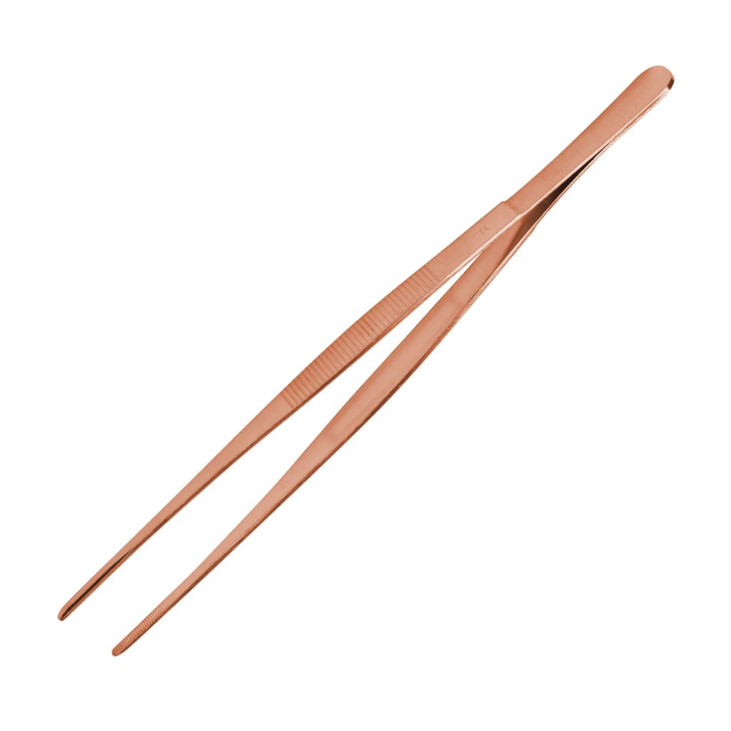 Pinza precisión 31cm Cobre