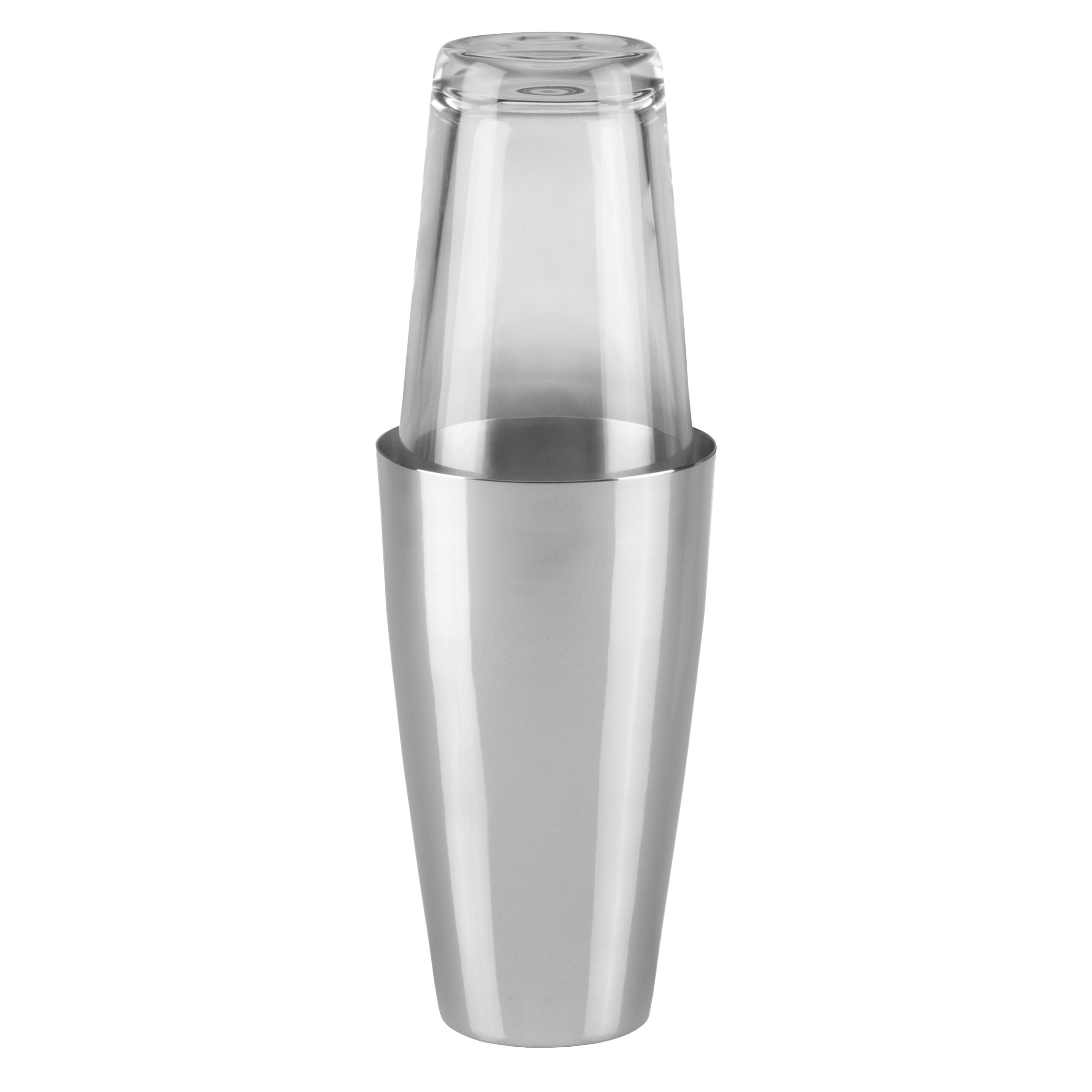 Coctelera Boston 800ml c/Vaso Vidrio Italy