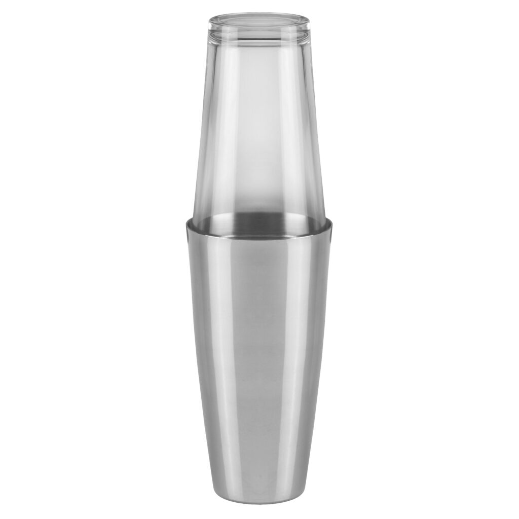 Coctelera Boston 500ml  c/Vaso Vidrio Italy