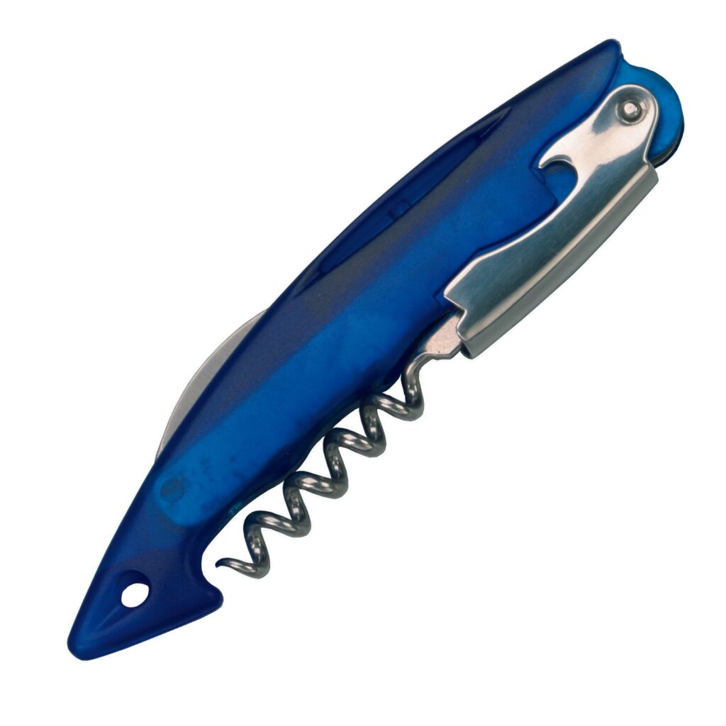 Abridor Sacacorchos tiburón azul