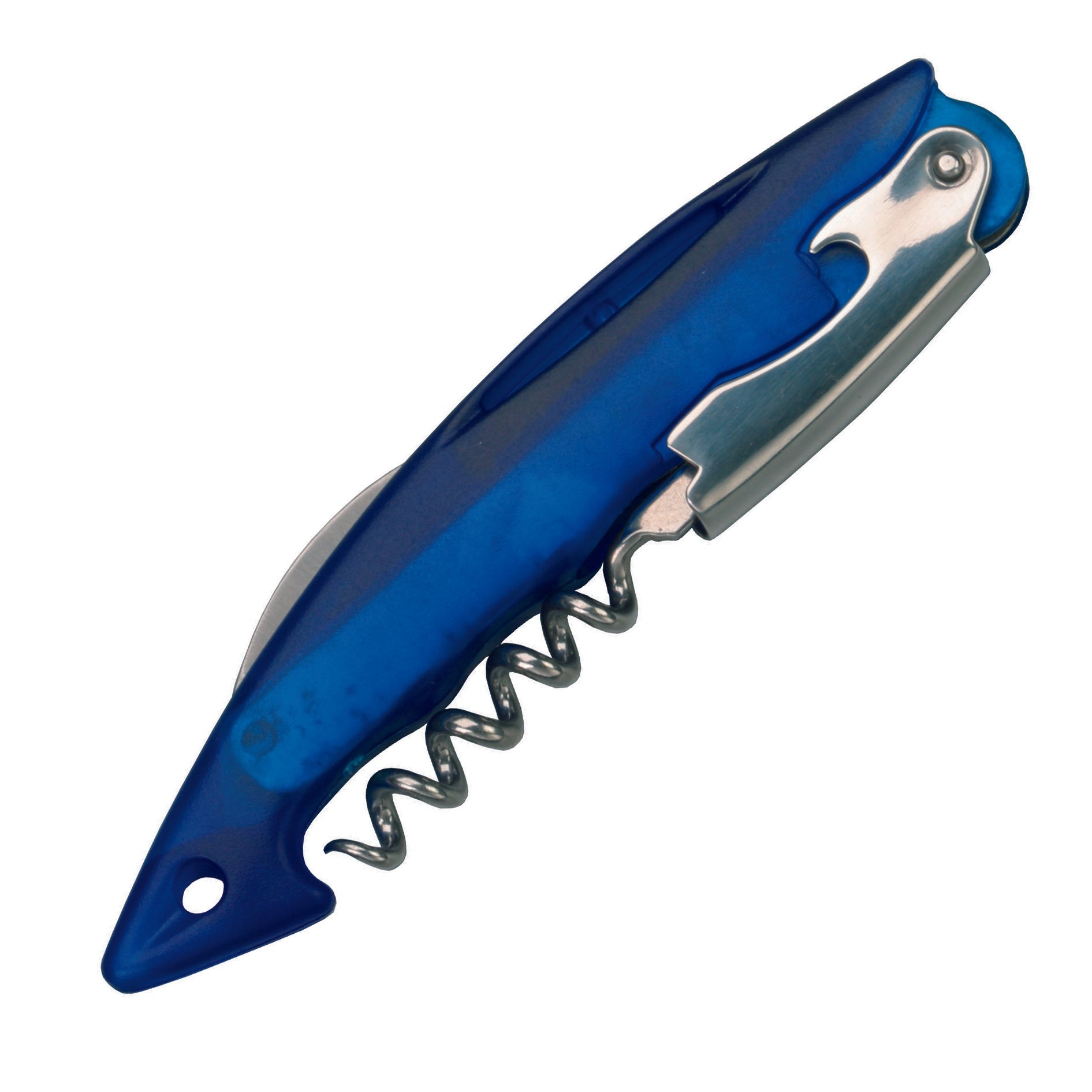 Abridor Sacacorchos tiburón azul