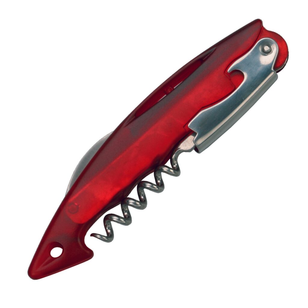 Abridor Sacacorchos tiburón rojo