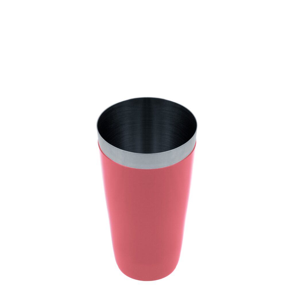 Coctelera Boston 830ml Vinilo Rosa Sin Vaso