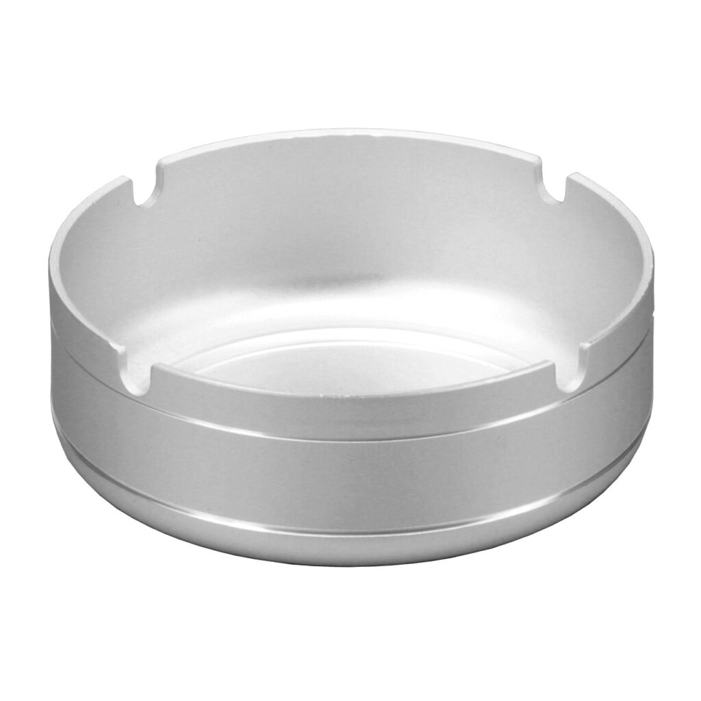 Cenicero plateado Ø10cm  H3'5cm